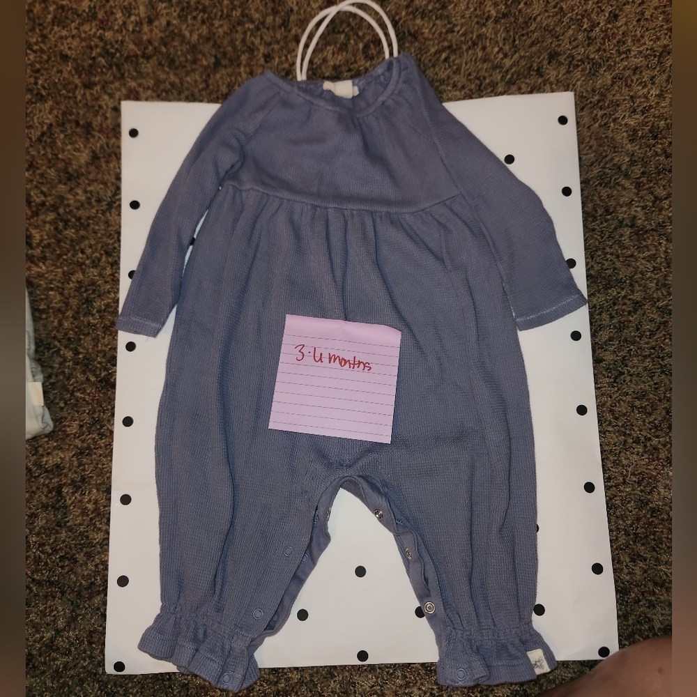 Burt's Bees Soft Blue Baby Outfit
